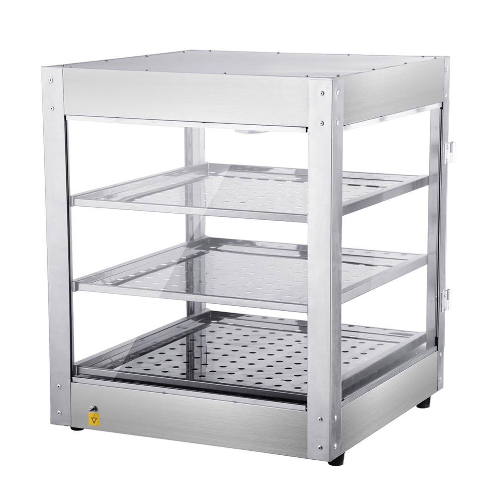 3-Tier Commercial Countertop Food Pizza Warmer 750W Pastry Display Case Q407