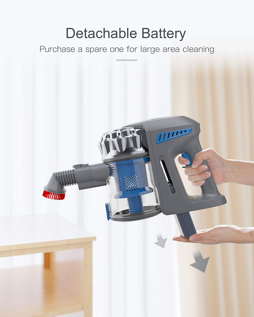 Cordless Vacuum Cleaner with Electric Bed Brush Q446129