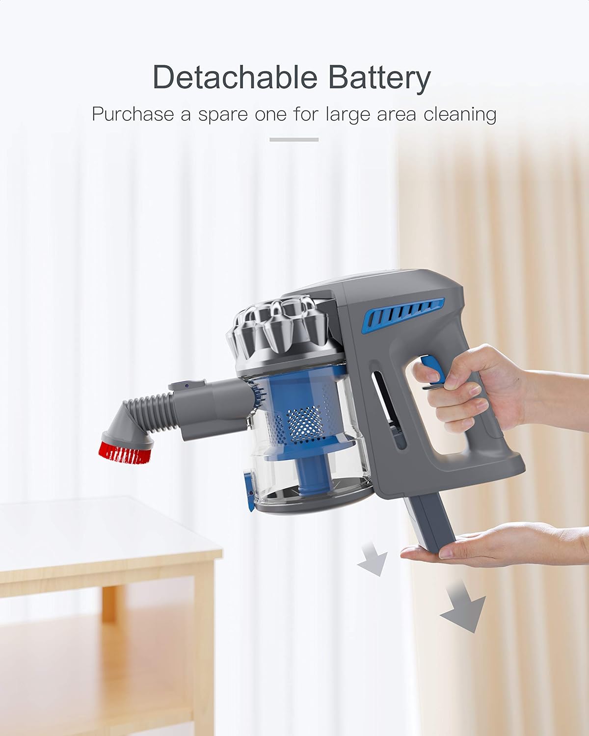 Cordless Vacuum Cleaner with Electric Bed Brush Q446129