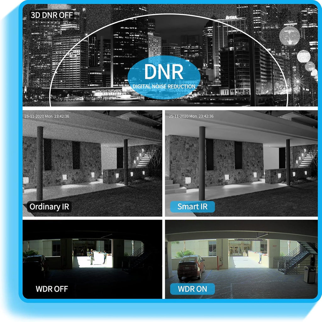 8MP 4K PoE Turret IP Camera with Built-in Mic L8357