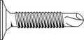 #10-24 x 1 1/2 Coarse Thread Self Drilling Screw Phillips Wafer Head Black Zinc Plated D53171