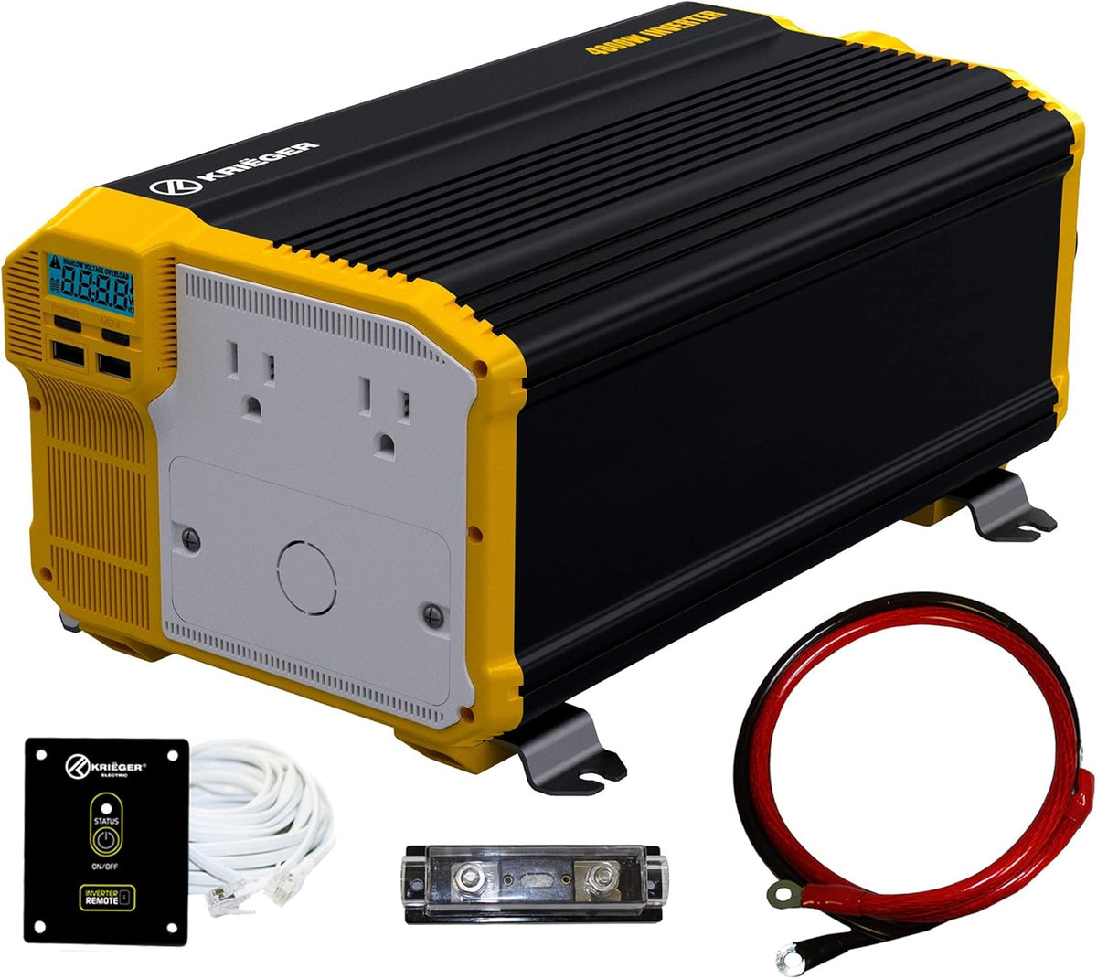 1500 Watt 12V Pure Sine Inverter with Dual AC Outlets & USB L710