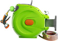 Retractable Garden Hose Reel, 1/2'' x 100+10 FT Wall Mounted with 8 Patterns Nozzles K897431