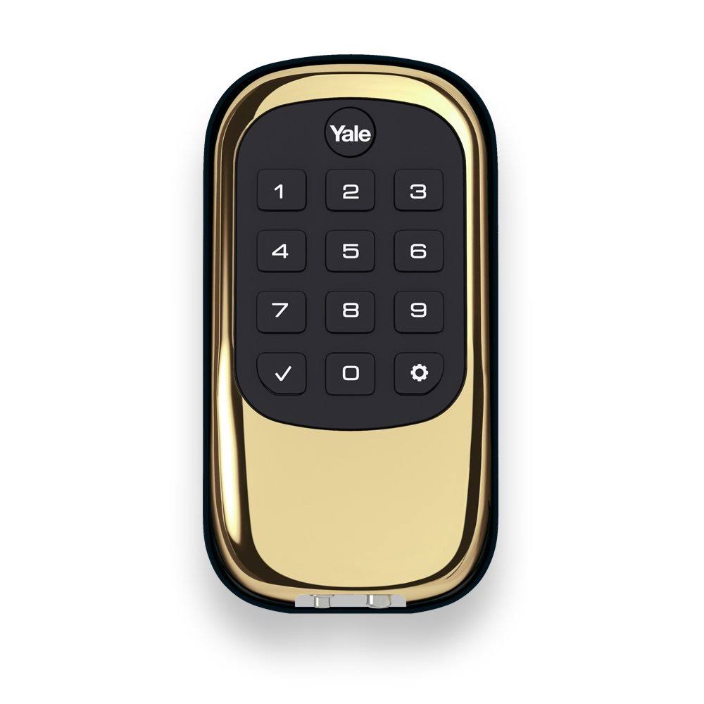 Push Button Deadbolt Polished Brass B851