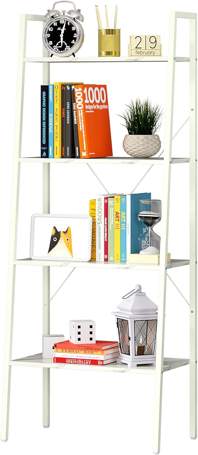 5-Tier White Bookshelf Storage Organizer P20961