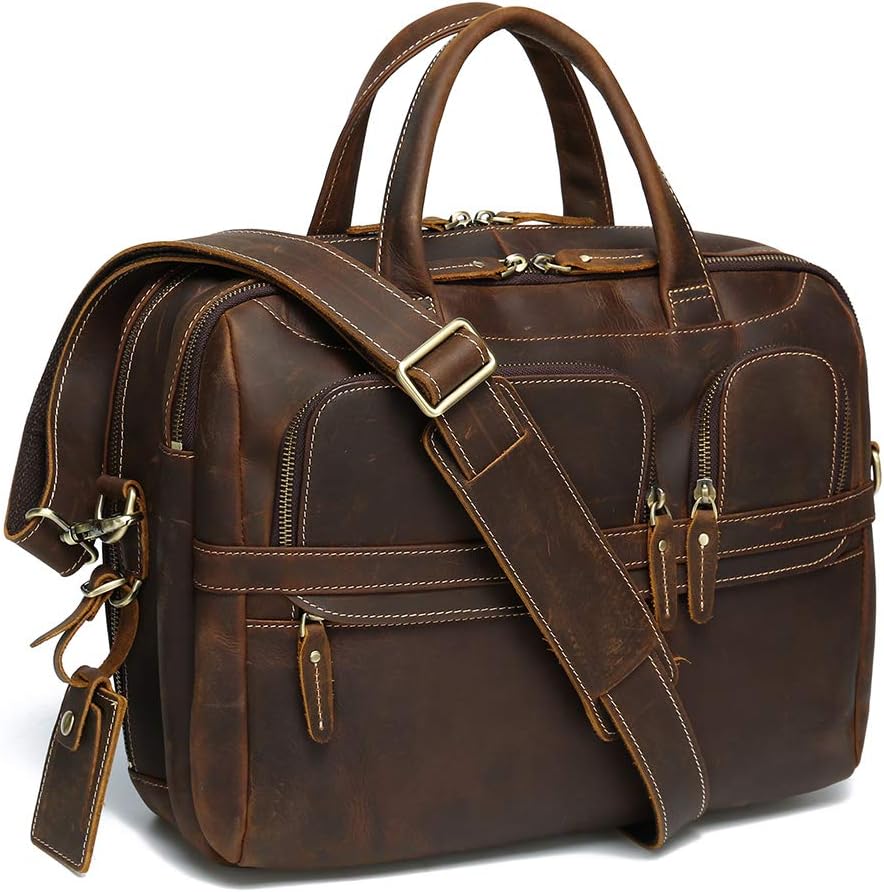 Vintage Leather 15.6 Laptop Messenger Bag A92828