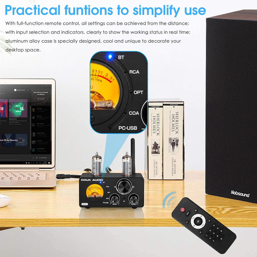 200W HiFi Bluetooth Vacuum Tube Amplifier E46924