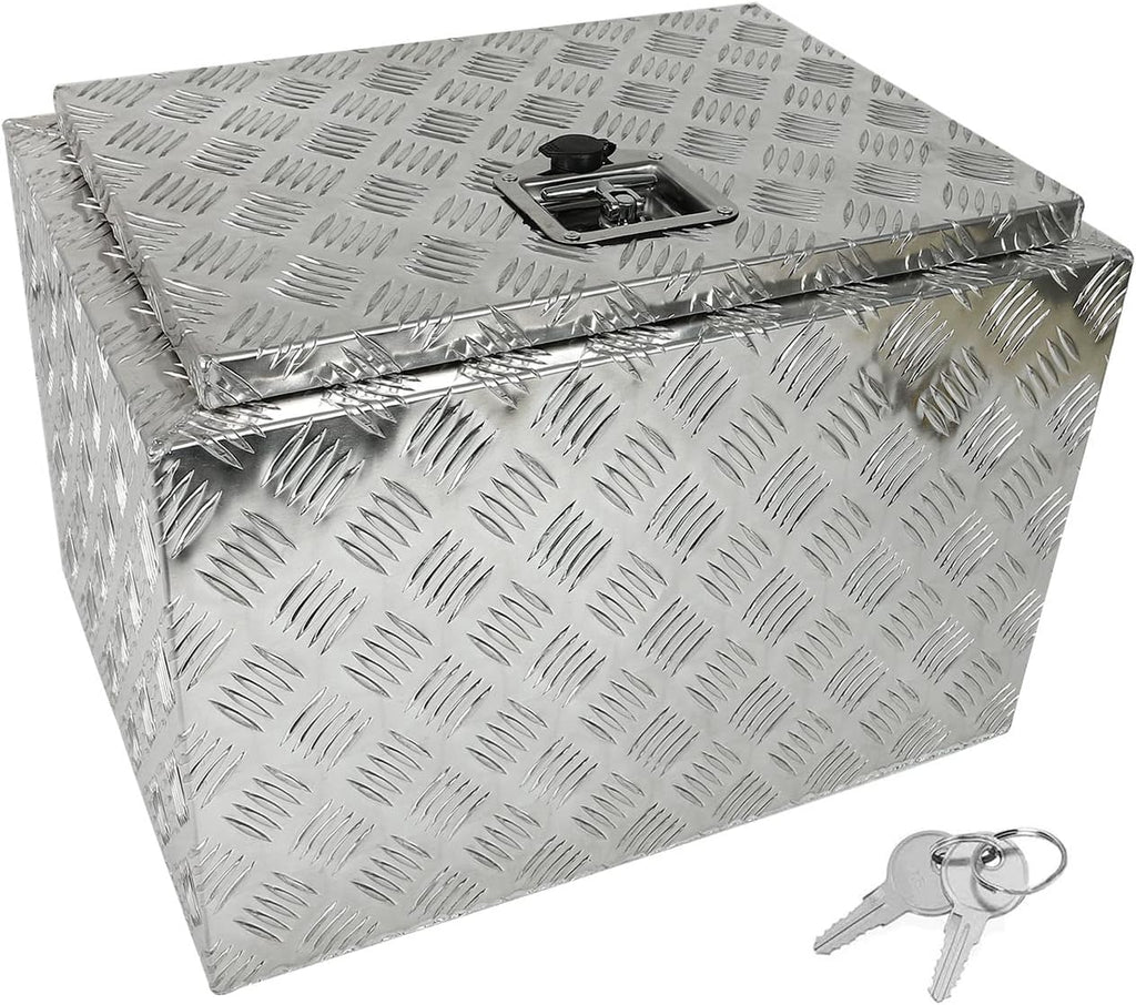 Black Aluminum 5 Bar Tread Underbody Tool Box with Lock X9601