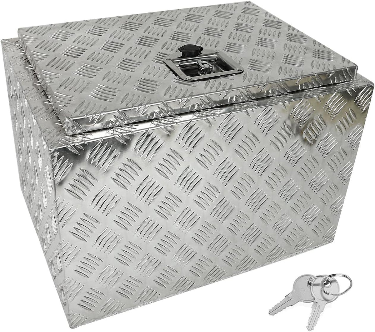 Black Aluminum 5 Bar Tread Underbody Tool Box with Lock X9601