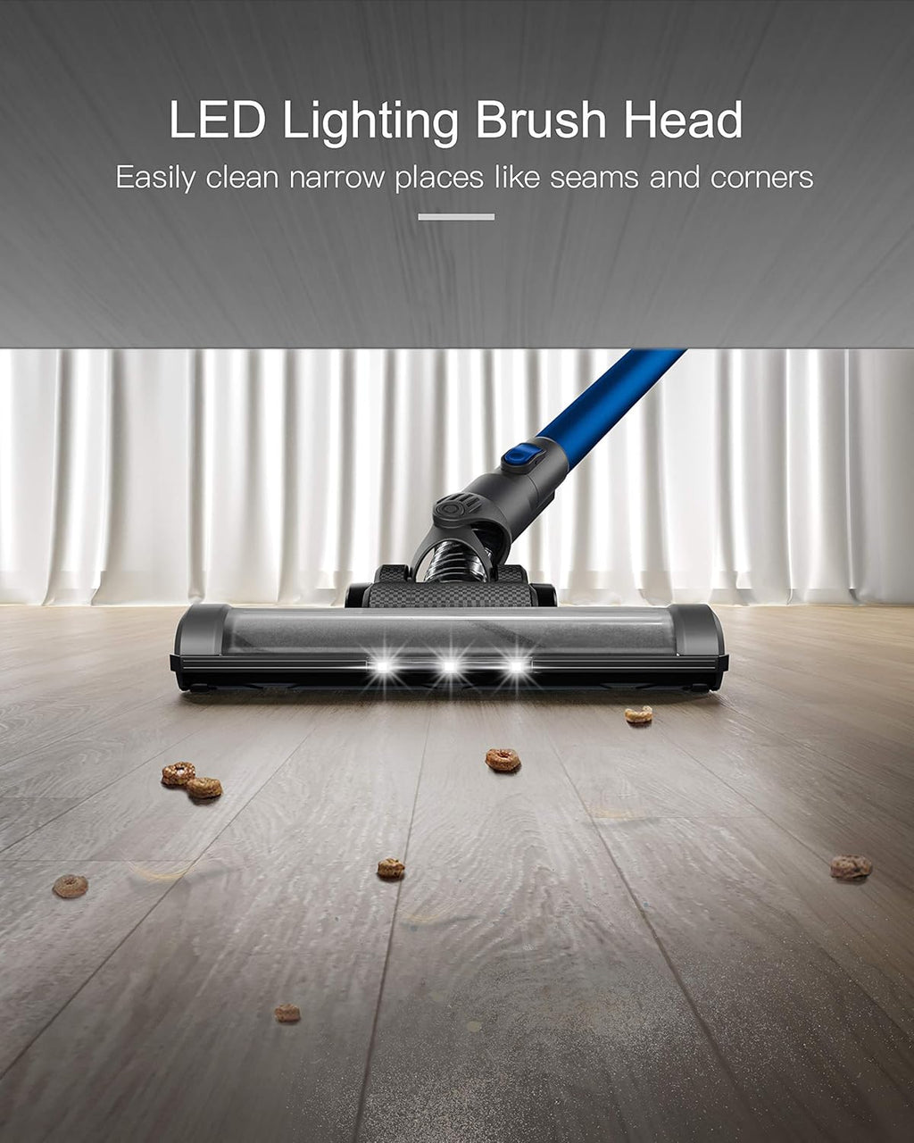 Cordless Vacuum Cleaner with Electric Bed Brush Q446129