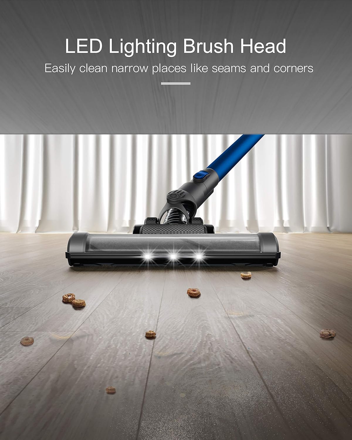 Cordless Vacuum Cleaner with Electric Bed Brush Q446129