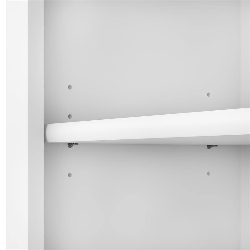 White 5 Shelf Bookcase G54103