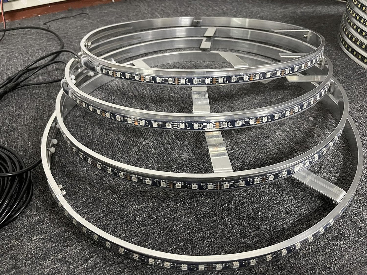 17.5'' LED Wheel Ring Lights Bluetooth Controlled 4 Lights E770145