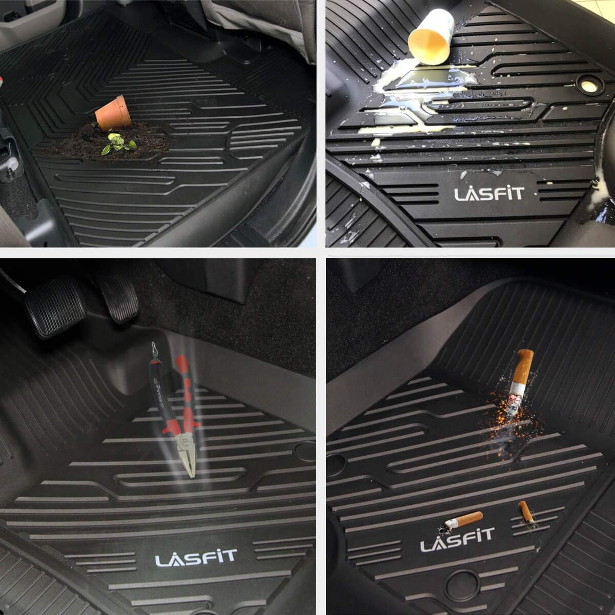 All Weather Custom Fit TPE Front & Rear Floor Liners Y449623