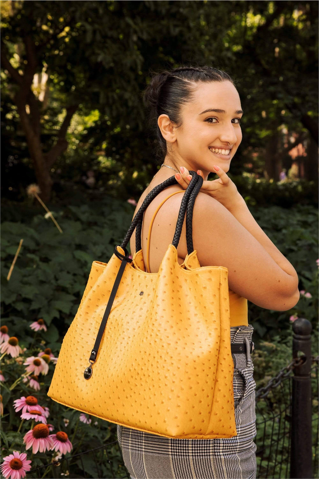 Lavender Vegan Leather Tote Bag G659999