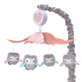 Gray/Pink Musical Baby Crib Mobile Soother Toy P4744