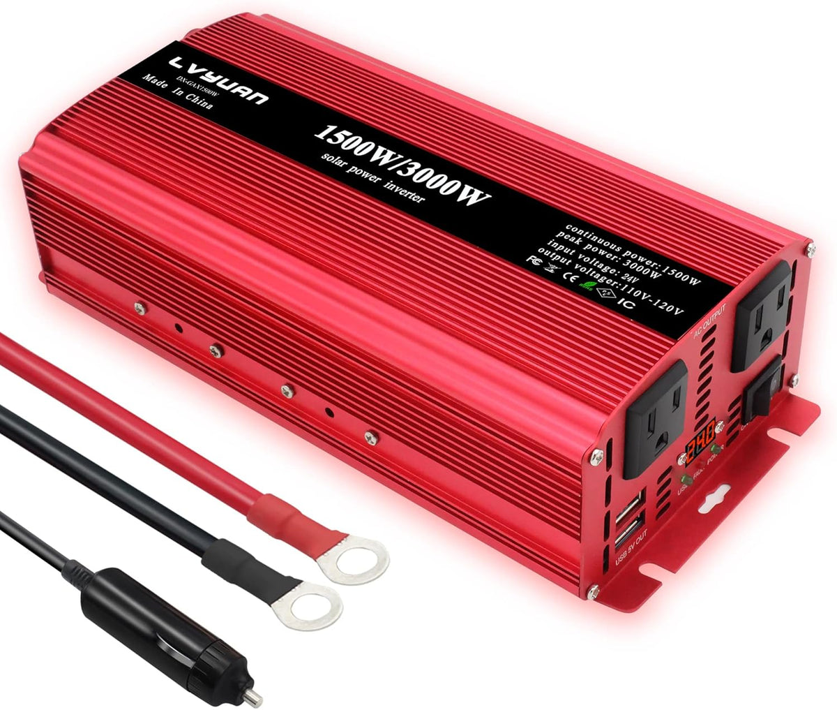 800W DC 12V to 110V AC Power Inverter Y617