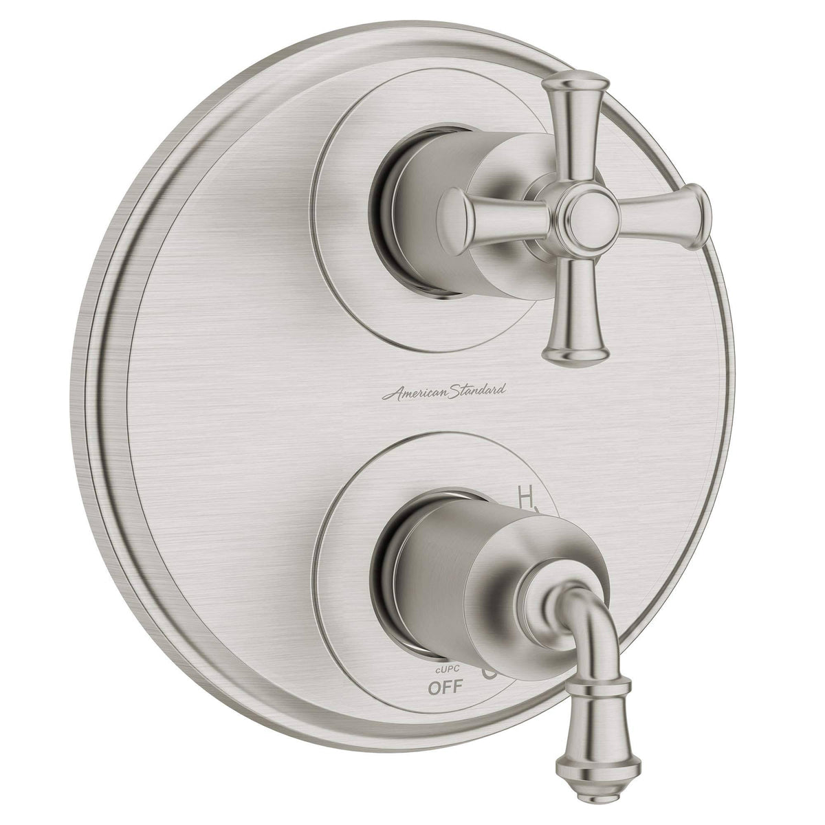 Brushed Nickel 2-Handle Shower Diverter Trim R353339
