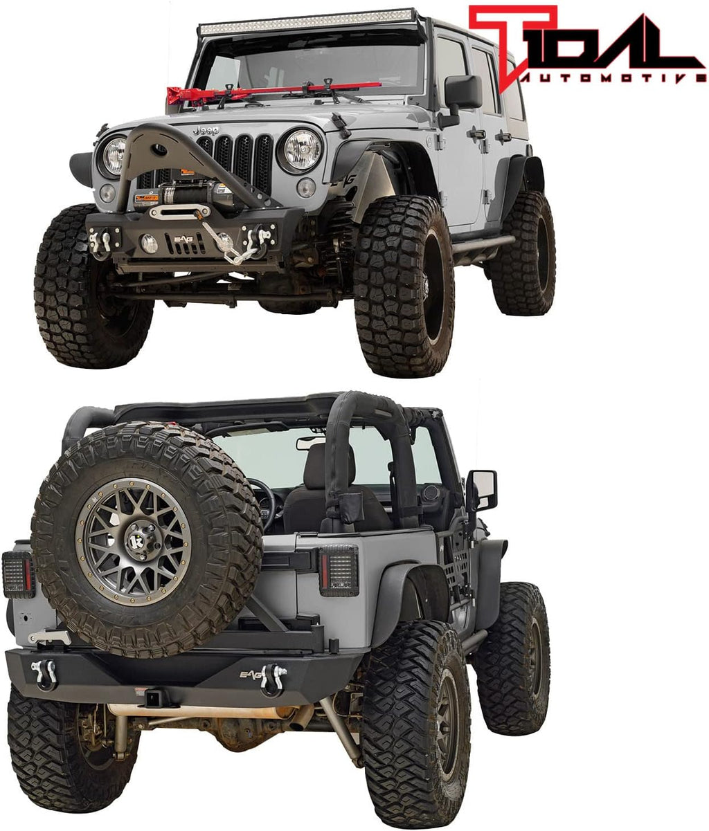 Front and Rear Bumper with Tire Carrier F8397