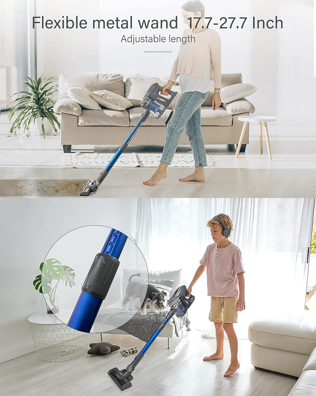 Cordless Vacuum Cleaner with Electric Bed Brush Q446129