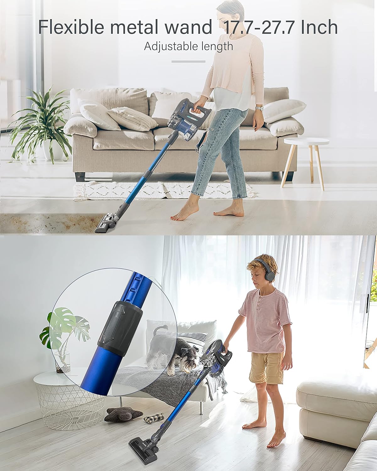 Cordless Vacuum Cleaner with Electric Bed Brush Q446129