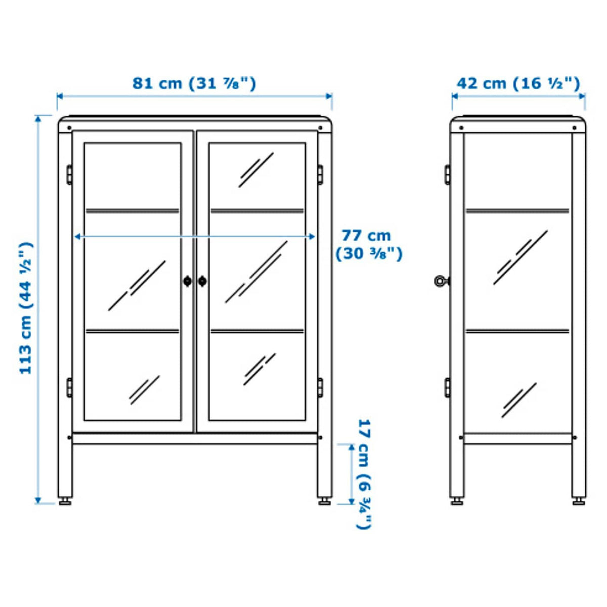 Glass-Door Cabinet C332040
