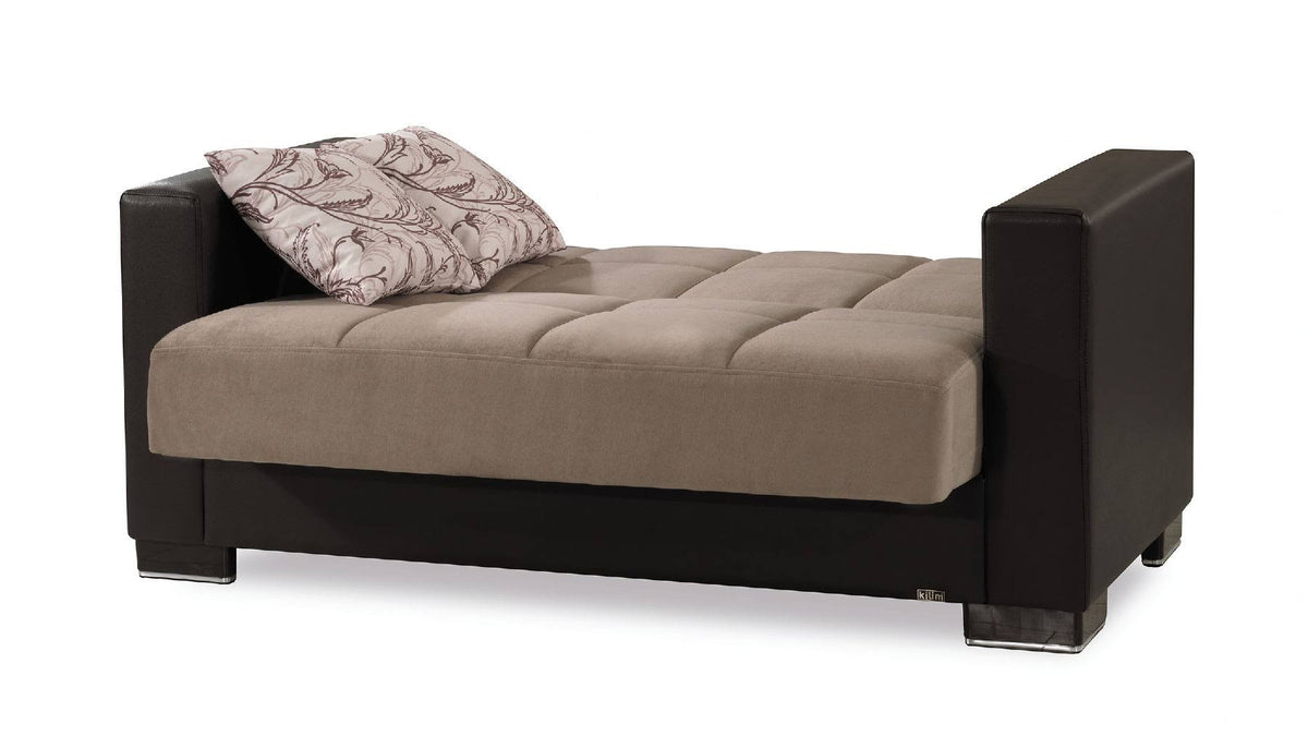 Sand Brown Microfiber Sofa S376957
