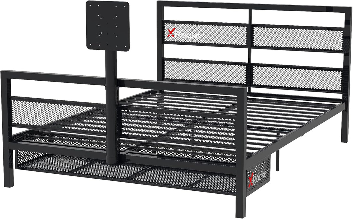 Black Bed with TV Mount O28379