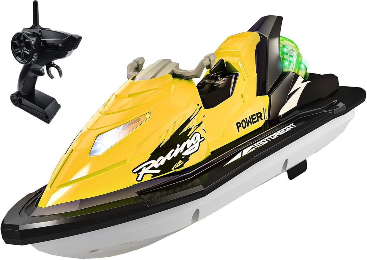 RC Boat with Rechargeable Battery Dual Motors Blue O19837