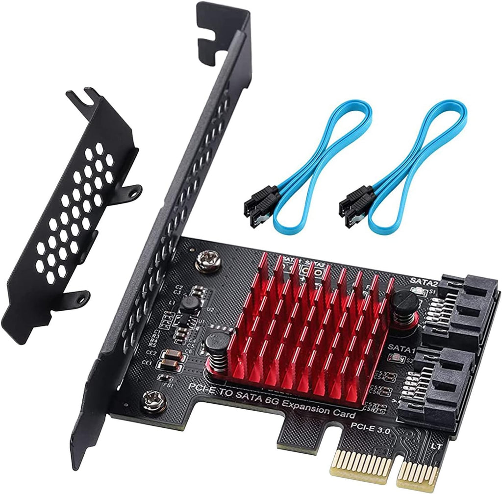 4X PCIE SATA Card 16 Ports with 16 SATA Cables A51789