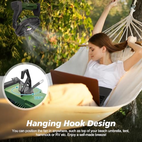 Portable Rechargeable Fan with LED Lantern V172