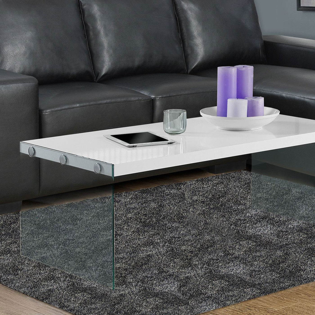 Contemporary Tempered Glass Coffee Table Q74792