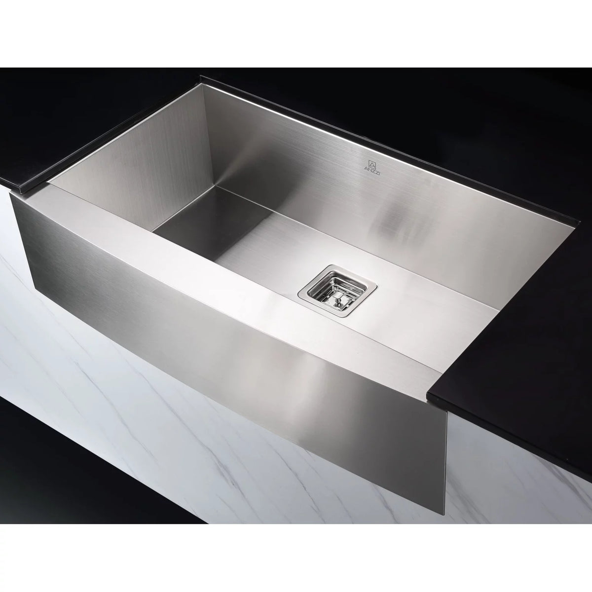 32 in. Single Bowl Kitchen Sink with Faucet in Polished Chrome U50242