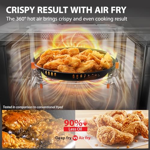 1000W 1.2 Cu Ft Black Countertop Microwave Oven J686