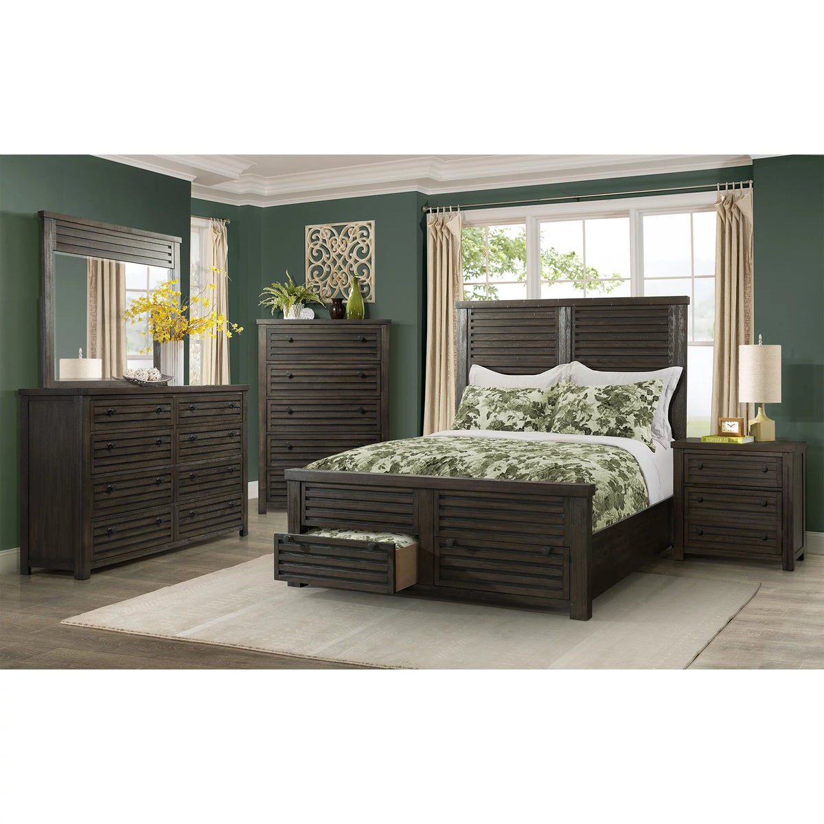 Queen Storage 5PC Bedroom Set Q39001