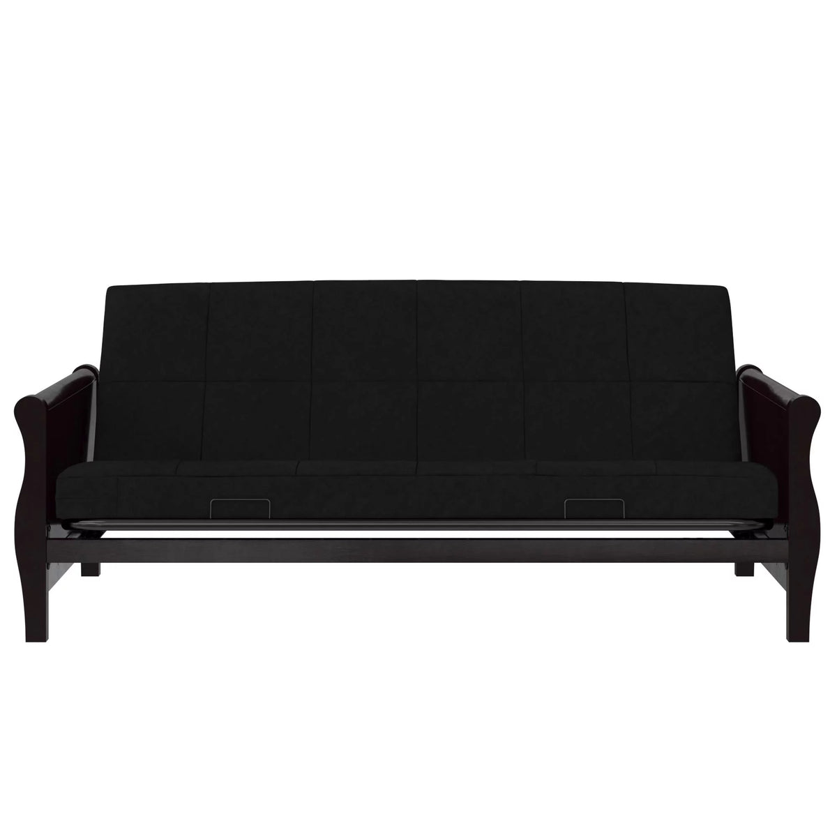 Black Full Size Quilted Microfiber Futon Mattress I951