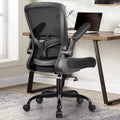 Black Ergonomic Office Chair with Lumbar Support and Flip up Arms Y1567