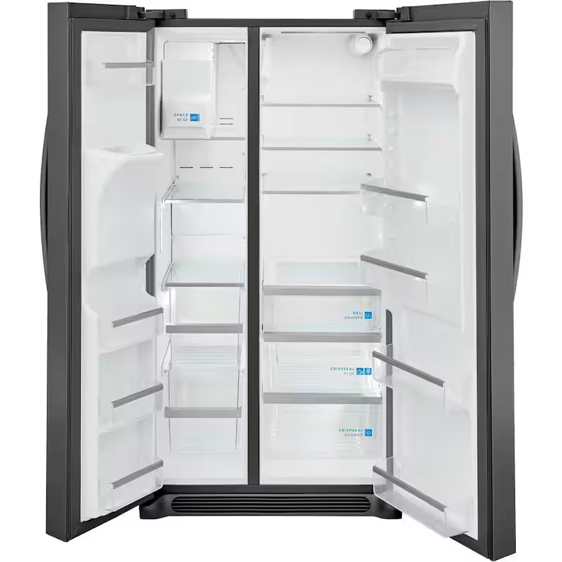 36 in. Black Stainless Steel Side by Side Refrigerator Q284514