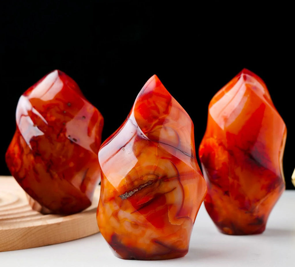 Red Agate Crystal Tower V843