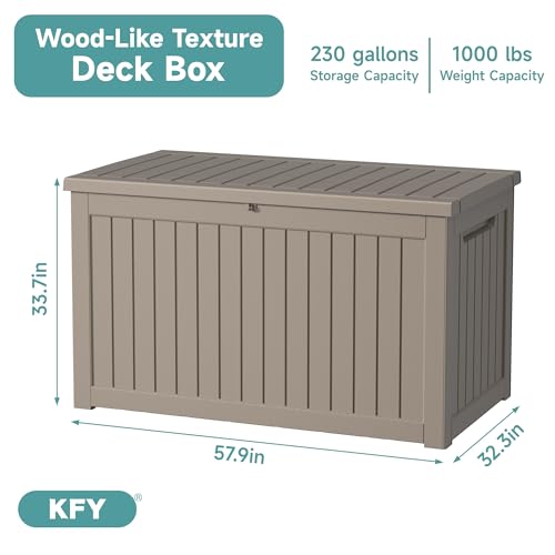30 Gallon Waterproof Resin Deck Box L281