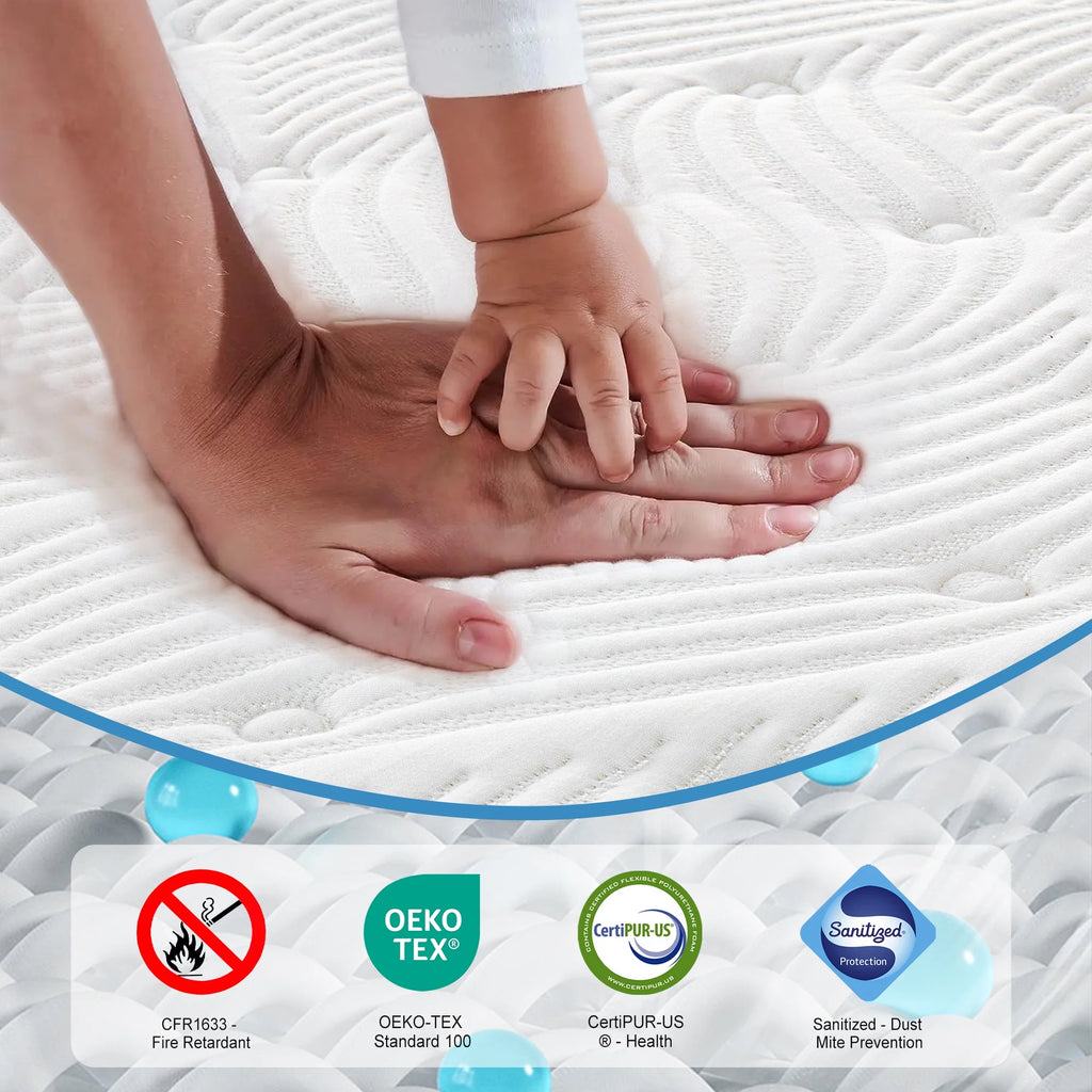 Queen Size Gel Memory Foam Hybrid Mattress H6378