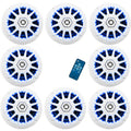 White 6.5" Marine Speakers 8 Pack H489930