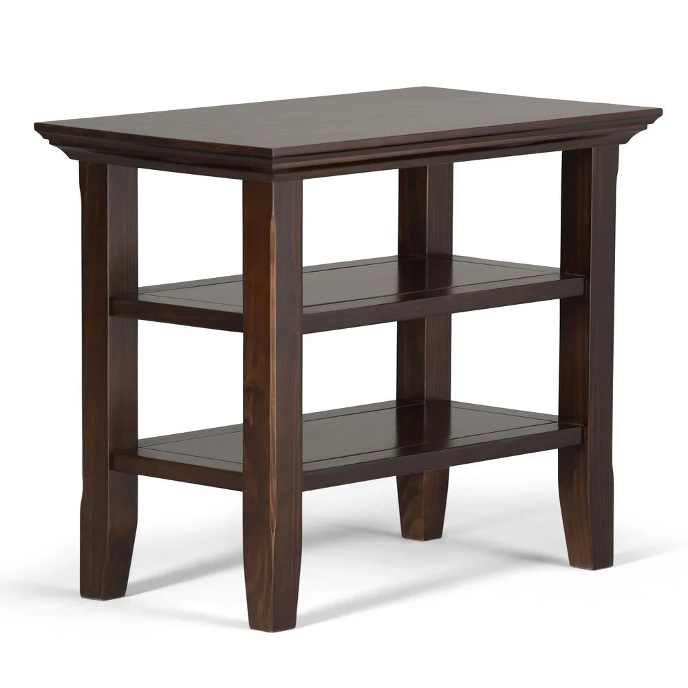 Light Golden Brown Wood Side Table U785000
