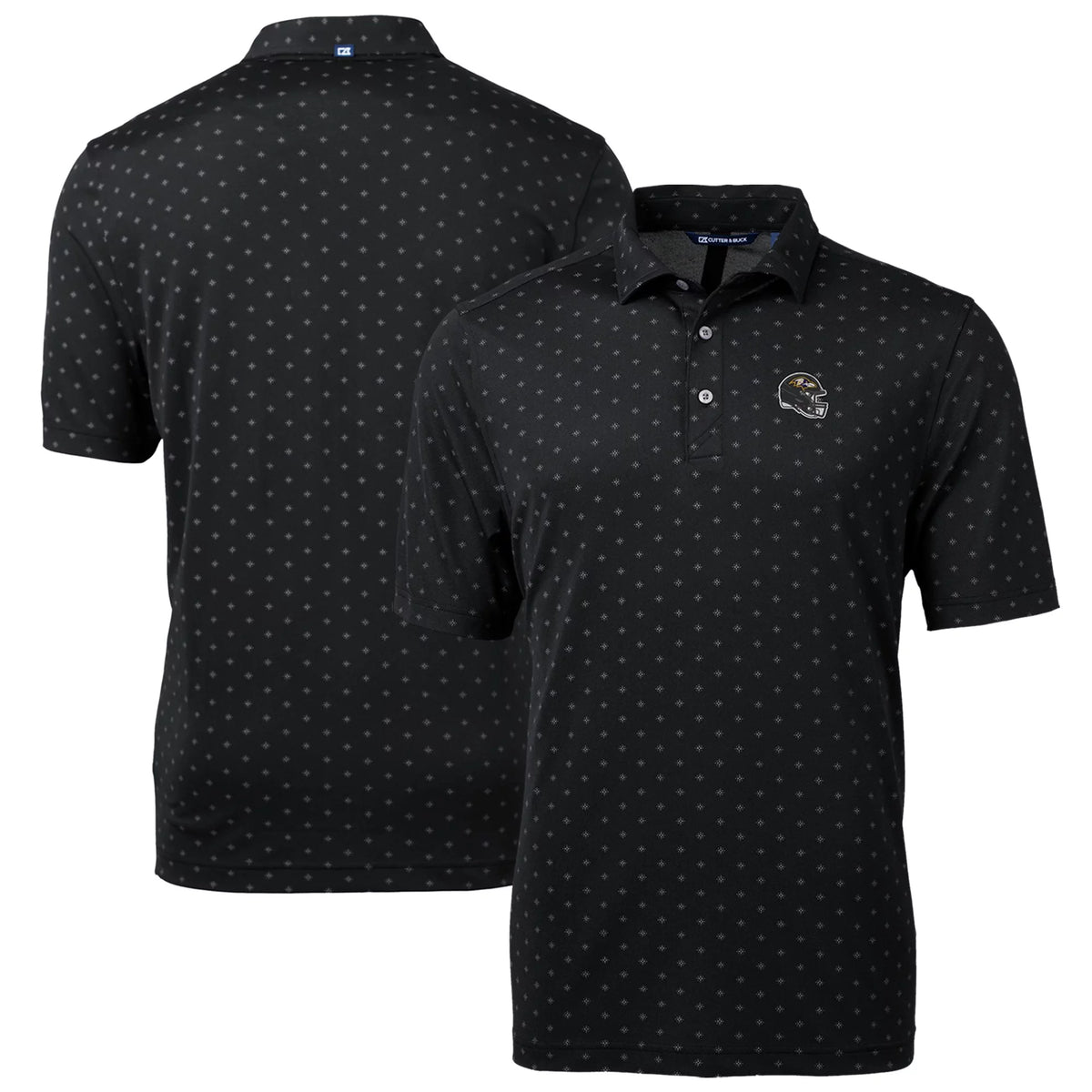 Men's Black Recycled Polo W2521