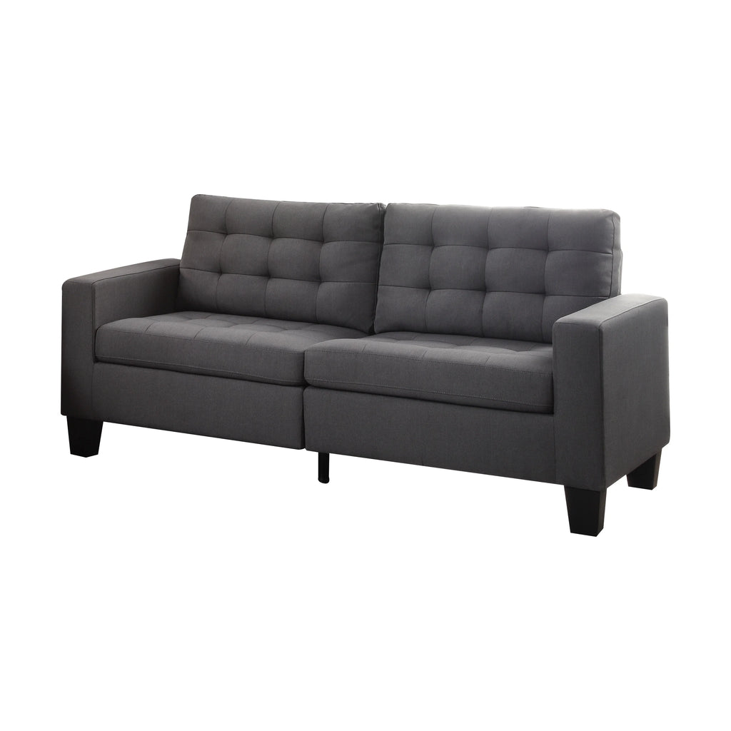 Gray Linen Sofa S776