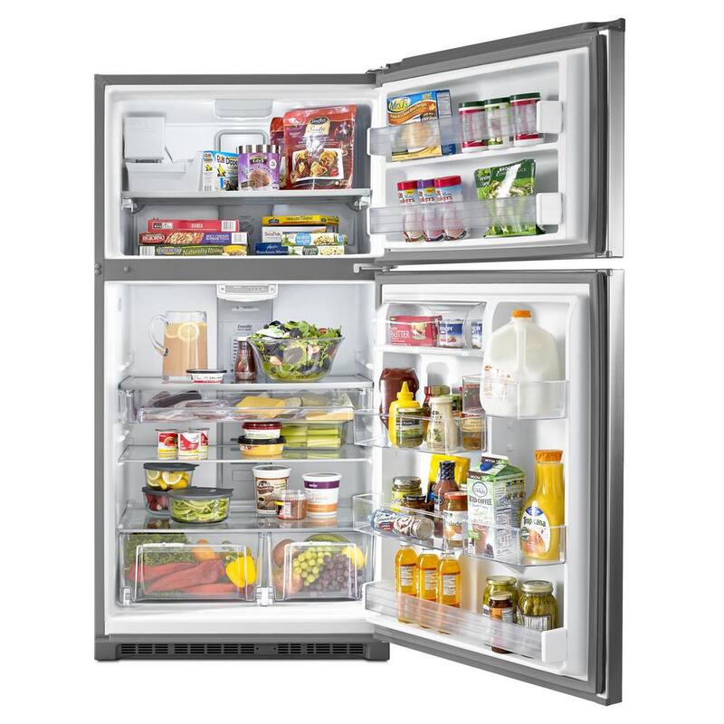21 cu. ft. Top Freezer Refrigerator in Stainless Steel A234553