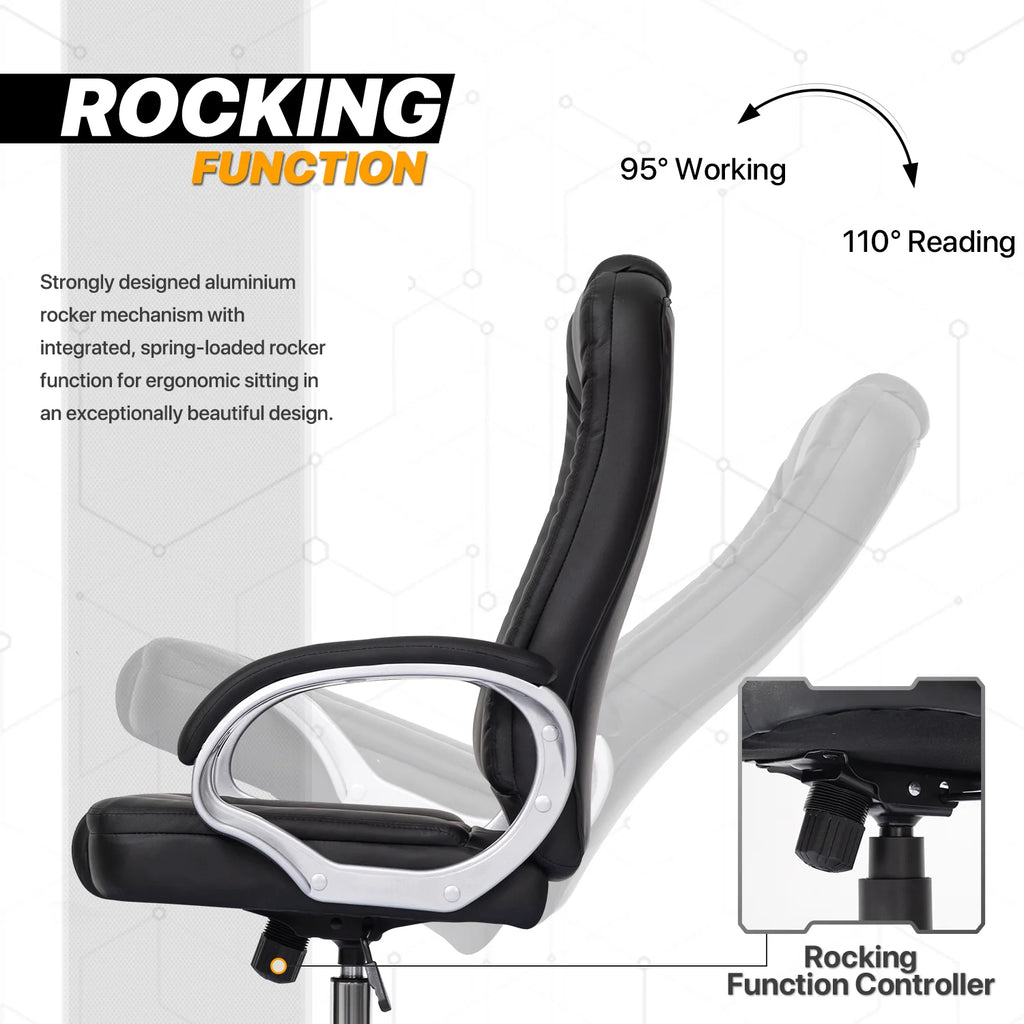 Black High-Back Ergonomic Office Chair L9507