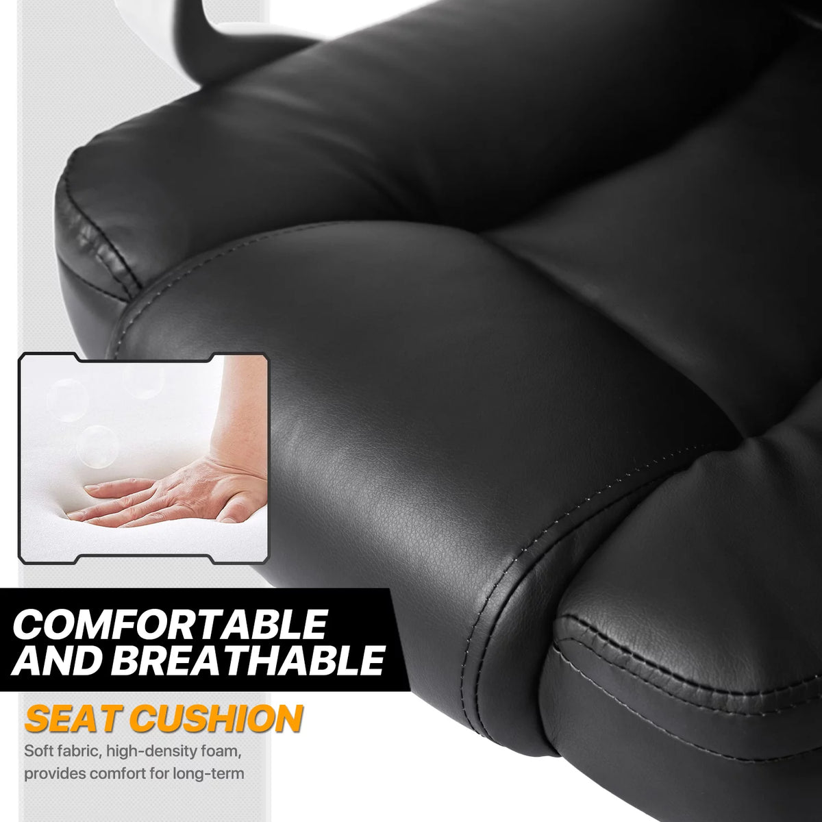 Black High-Back Ergonomic Office Chair L9507