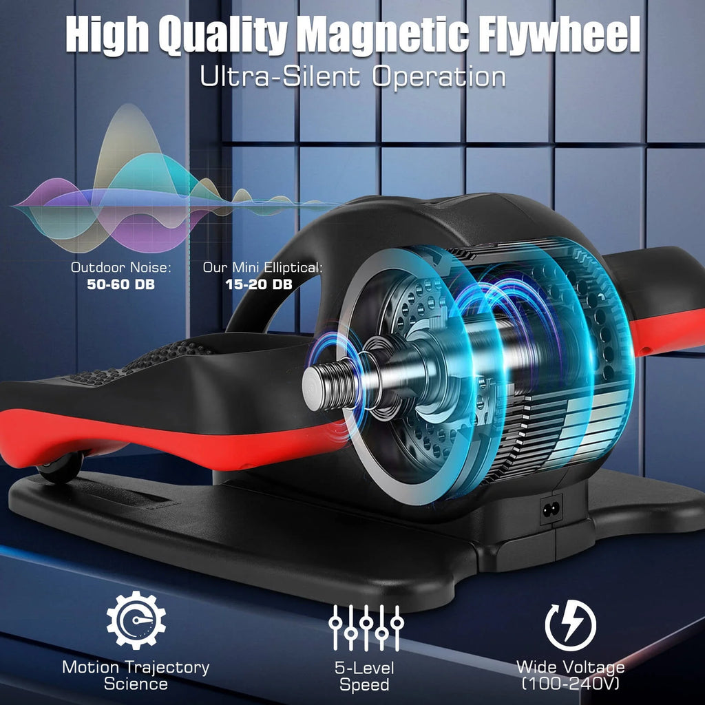 Under Desk Elliptical Pedal Exerciser with Remote & Data Monitor Q539845