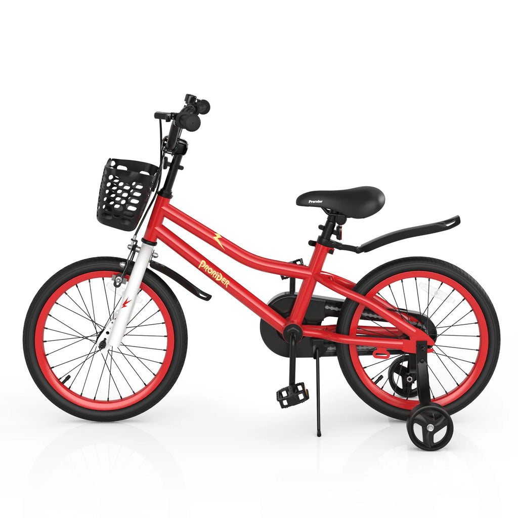 18 Kid's Bike with Training Wheels & Basket B1744